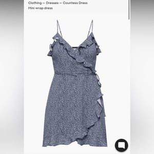 Aritzia wrap mini dress